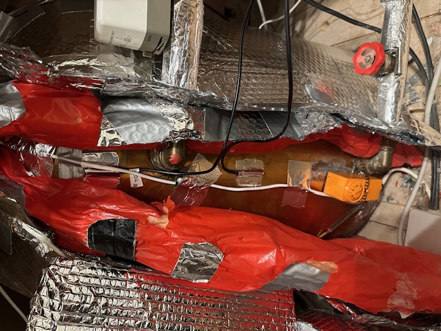 Tank sensors installed